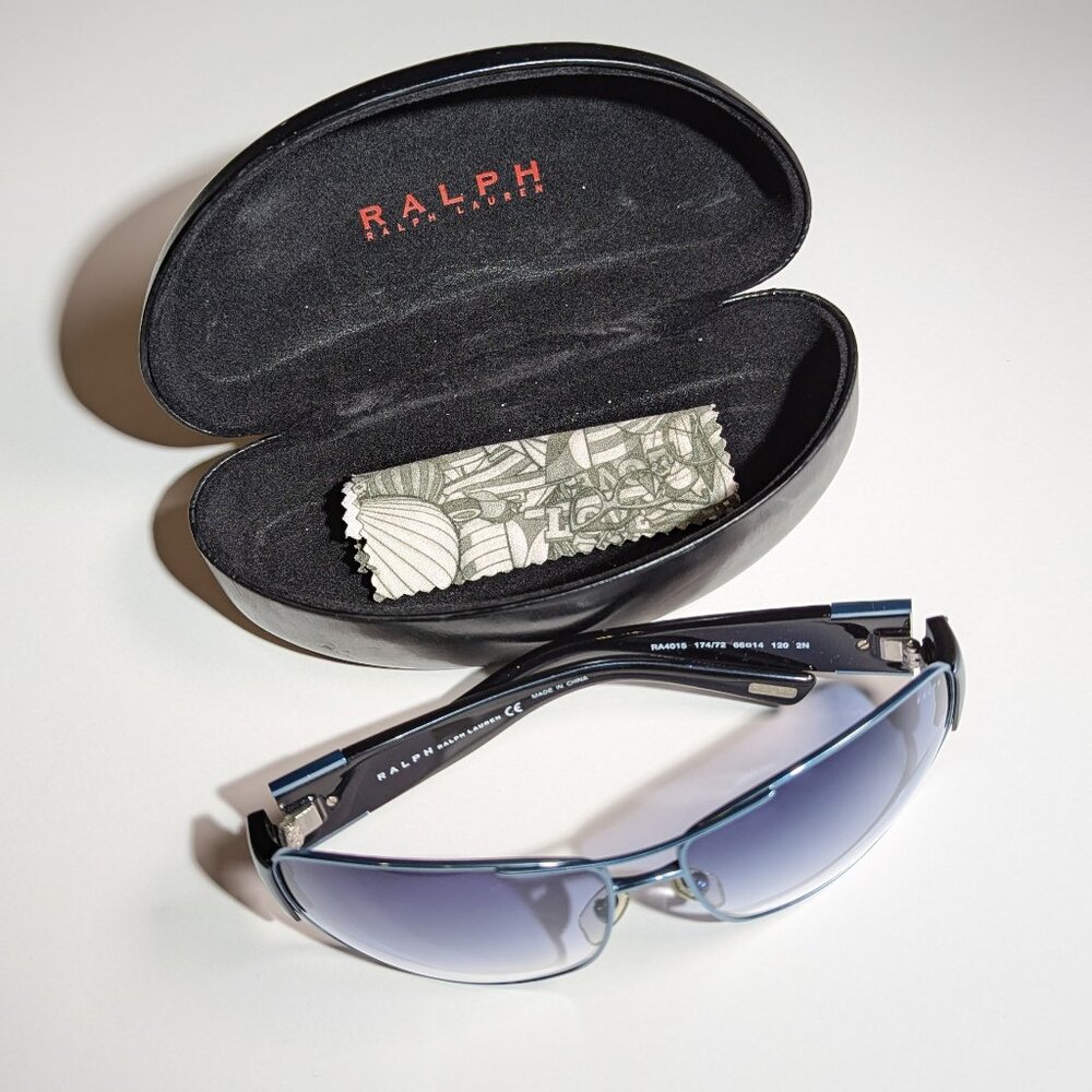 Ralph Lauren Blue Aviator Sunglasses - Picture 3 of 5